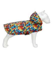 Дощовик для тварин WAUDOG Clothes Накидка з капюшоном Блоки L (358-4056)