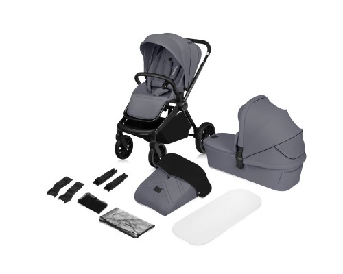 Коляска Lionelo 2 в 1 Mika Plus Grey Stone (LO-MIKA PLUS 2IN1 GREY STONE)