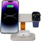 Зарядний пристрій Canyon wireless charger HEXAGON WCS-310 3in1 LightGrey/Orange (CNS-WCS310LGOR)