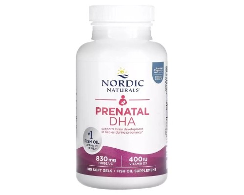 Жирні кислоти Nordic Naturals ДГК (докозагексаєнова кислота) для вагітних, Prenatal DHA (NOR-01748)