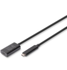 Дата кабель USB-С M/F 5.0m USB3.2 Gen2 Active 10G Digitus (DA-73112)