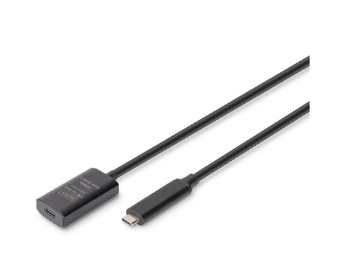 Дата кабель USB-С M/F 5.0m USB3.2 Gen2 Active 10G Digitus (DA-73112)