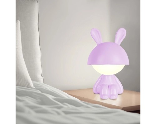 Нічник Kite Світильник LED з акумулятором Cute Bunny, фіолетовий (K25-316-1-5)