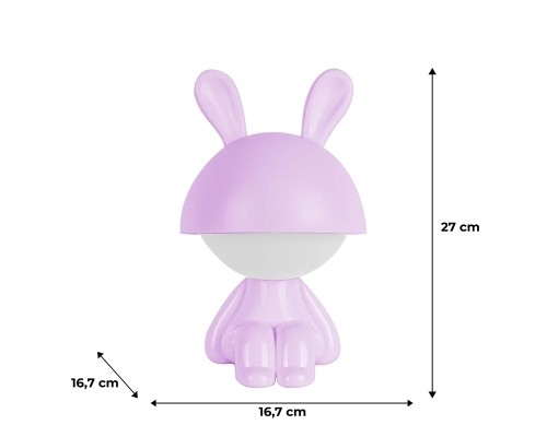 Нічник Kite Світильник LED з акумулятором Cute Bunny, фіолетовий (K25-316-1-5)