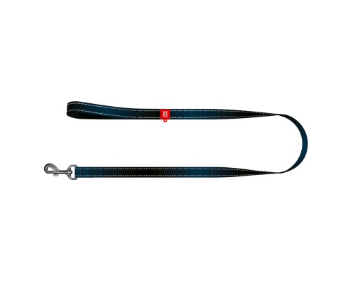 Повідок для собак WAUDOG Nylon Mono світловідбивний, S, Ш 15 мм, Д 300 см, чорний (46431)