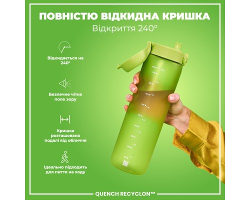 Пляшка для води ION8 OneTouch 1000 мл BPA Free, Green (I8RF1000GRE)