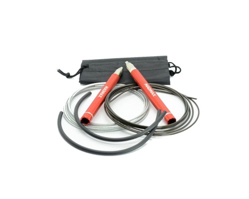 Скакалка MadMax MFA-286 Speed jump rope швидкісна Червона (MFA-286-RED-U)
