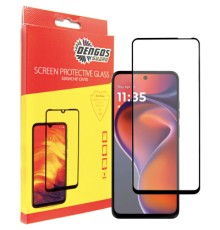 Скло захисне Dengos Full Glue Motorola G15/G15 Power (black) (TGFG-397)