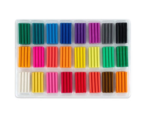 Пластилін Kite Hot Wheels восковий, 24 кольори, 480 г (HW25-089)