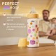 Пляшечка для годування Chicco Perfect Easy силіконова, від 4 міс. швидкий потік 330 мл (20245.10)