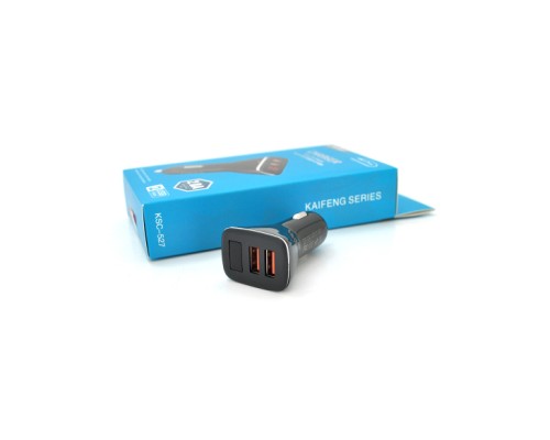 Зарядний пристрій iKAKU KSC-527 2xUSB 5V 2.8A Black (KSC-527 KAIFENG)