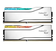 Модуль пам'яті для комп'ютера DDR5 64GB (2x32GB) 6400 MHz Trident Z5 Royal Silver G.Skill (F5-6400J3239G32GX2-TR5S)