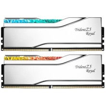 Модуль пам'яті для комп'ютера DDR5 64GB (2x32GB) 6400 MHz Trident Z5 Royal Silver G.Skill (F5-6400J3239G32GX2-TR5S)