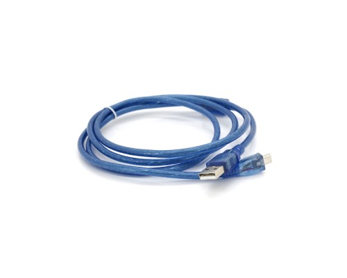 Дата кабель USB 2.0 AM to Micro 5P 1.5m blue Voltronic (YT-AM/Mc-1.5B/05500)