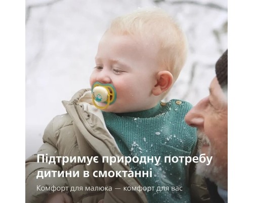 Пустушка Philips AVENT Ultra Air Нічна 18+ місяців 2 шт, блакитно-жовта (SCF376/32)