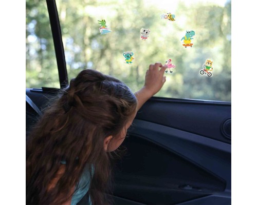 Набір для творчості Ses Creative Веселі тварини (набор наклеек на окна) (02306S)