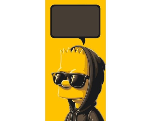 Картина по номерам ArtCraft Барт Сімпсон листівка 40х80 см (16113-AC)