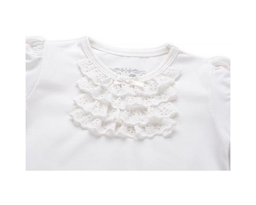 Футболка дитяча Breeze з мереживом (6640-80G-cream)