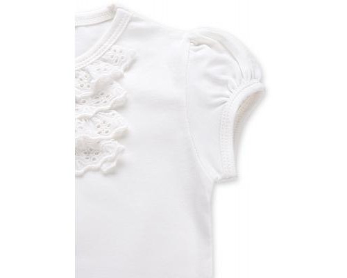 Футболка дитяча Breeze з мереживом (6640-80G-cream)