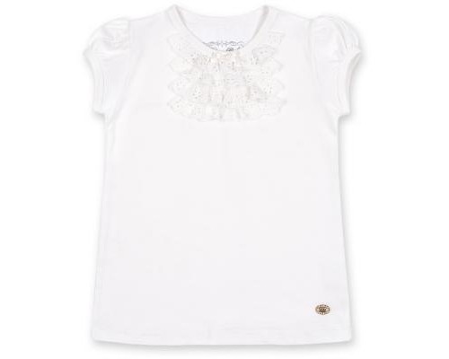 Футболка дитяча Breeze з мереживом (6640-80G-cream)