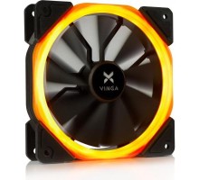 Кулер до корпусу Vinga LED fan-01 orange