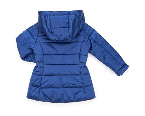 Куртка дитяча Snowimage подовжена з капюшоном і квіточками (SICY-G107-110G-blue)