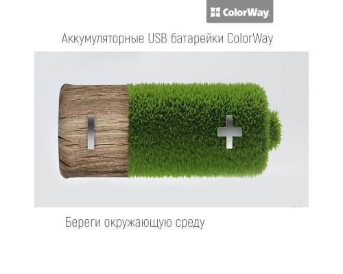 Акумулятор ColorWay AA USB 1200 mAh 1.5V R6 * 2 (CW-UBAA-02) 