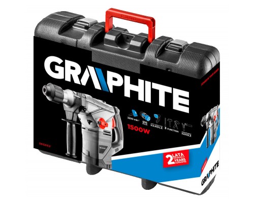 Перфоратор Graphite SDS+ 1500 Вт (58G862)