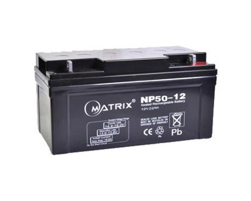 Батарея до ДБЖ Matrix 12V 50AH (NP50-12) 