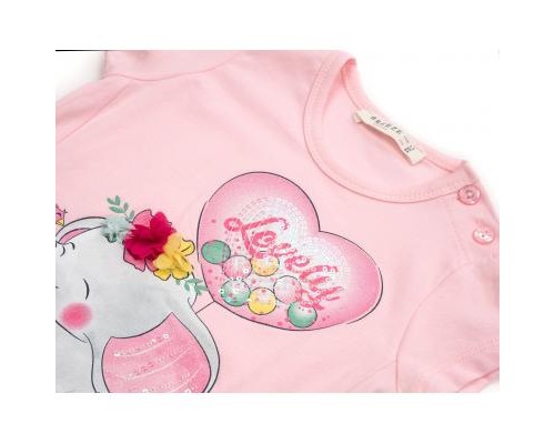 Набір дитячого одягу Breeze зі слоником (13376-92G-pink)