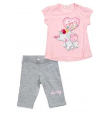 Набір дитячого одягу Breeze зі слоником (13376-92G-pink)