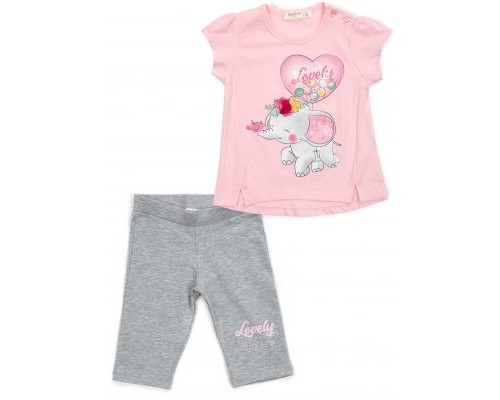 Набір дитячого одягу Breeze зі слоником (13376-92G-pink)