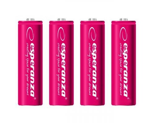 Акумулятор Esperanza AA 2000mAh Ni-MH * 4 red (EZA104R) 