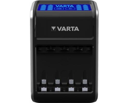 Зарядний пристрій для акумуляторів Varta LCD PLUG CHARGER +4*AA 2100 mAh (57687101441)
