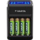 Зарядний пристрій для акумуляторів Varta LCD PLUG CHARGER +4*AA 2100 mAh (57687101441)
