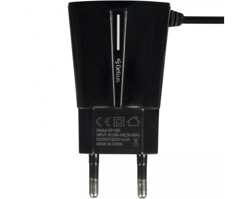 Зарядний пристрій Gelius Pro Edition Auto ID 2USB + Cable Type-C 2.4A Black (00000072152)