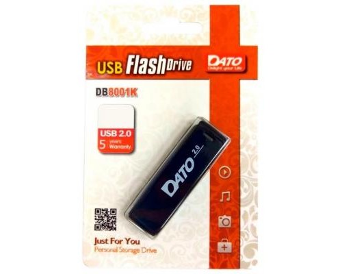 USB флеш накопичувач Dato 32GB DB8001 Black USB 2.0 (DB8001K-32G) 