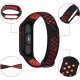 Ремінець до фітнес браслета BeCover Nike Style для Xiaomi Mi Smart Band 5 Black-Red (705153)