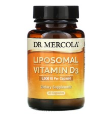 Вітамін Dr. Mercola Вітамін D3 Ліпосомальний, 5000 МО, Liposomal Vitamin D3, 30 (MCL-01699)