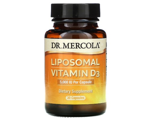 Вітамін Dr. Mercola Вітамін D3 Ліпосомальний, 5000 МО, Liposomal Vitamin D3, 30 (MCL-01699)