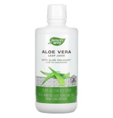 Трави Nature's Way Алое віра органічний сік, Aloe Vera, Leaf Juice 1000 мл (NWY-14280)