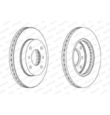 Гальмівний диск FERODO DDF260C