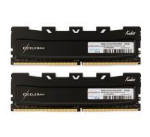 Модуль пам'яті для комп'ютера DDR4 16GB (2x8GB) 3200 MHz Black Kudos eXceleram (EKBLACK4163222AD)