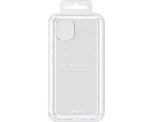 Чохол до мобільного телефона Samsung A03 Soft Clear Cover Transparent (EF-QA035TTEGRU)