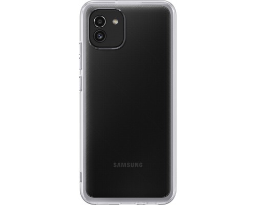 Чохол до мобільного телефона Samsung A03 Soft Clear Cover Transparent (EF-QA035TTEGRU)
