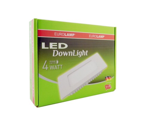 Світильник Eurolamp Downlight 4W 4000K (LED-DLS-4/4)