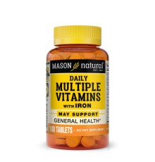 Мультивітамін Mason Natural Мультивітаміни із залізом на кожен день, Daily Multiple Vita (MAV00001)