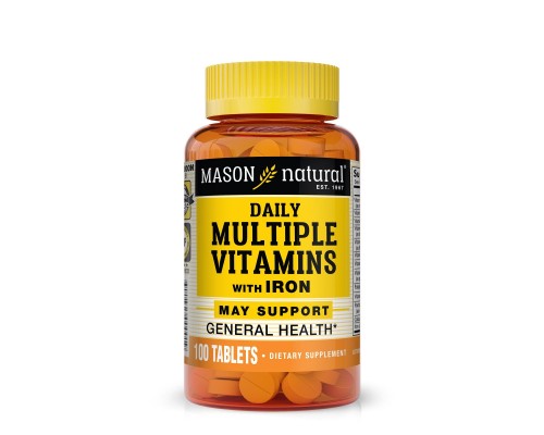 Мультивітамін Mason Natural Мультивітаміни із залізом на кожен день, Daily Multiple Vita (MAV00001)