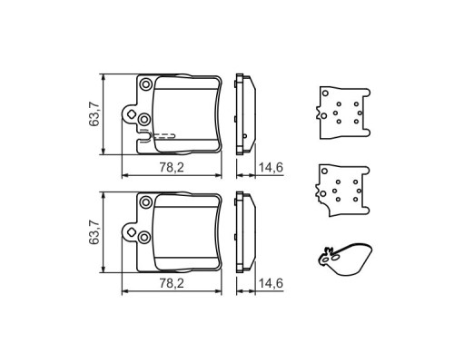 Гальмівні колодки Bosch 0 986 494 022
