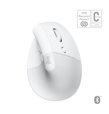 Мишка Logitech Lift for Mac Vertical Ergonomic Mouse Off White (910-006477)